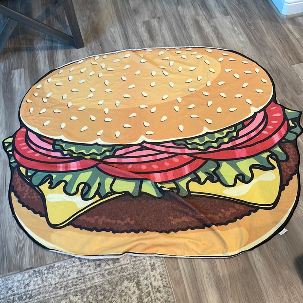 Big Mouth Cheeseburger Beach Blanket